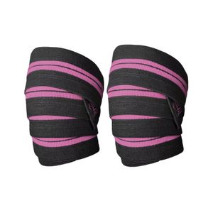 Rodillera Elastica Superior Everlast Negro Rosado
