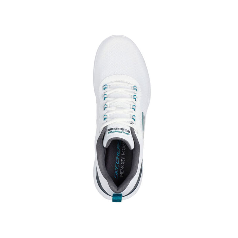 Tenis Skechers Air Dynamight Hombre Color Blanco Azul Negro