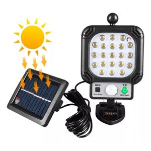 Lampara Led Con Panel Solar Y Sensor 21 Leds Impermeable