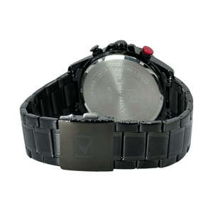 Reloj Curren 8415 Cronógrafo En Acero Negro Para Hombre