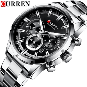 Reloj Curren 8355 En Acero De Lujo Casual Para Hombre