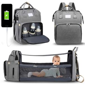 Pañalera Lisa Con Cambiador Y Conector Usb Gis