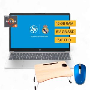 Portatil HP 15-FC0256LA Ryzen 5 7520U 16GB DDR4 512GB SSD Azul + Soporte de mesa + Mouse Genius