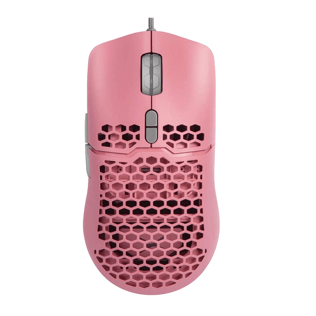 Mouse Gamer Delux M700A Honeycomb RGB, 7 Botones, 7200 dpi Rosado - Agaval
