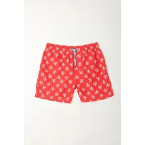 Pantaloneta de baño estampado pulpos para hombre