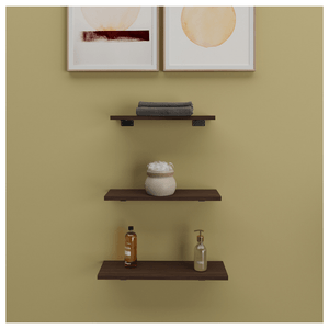 Repisas Flotantes Set De Tres 40cm / 35cm / 29cm cafe