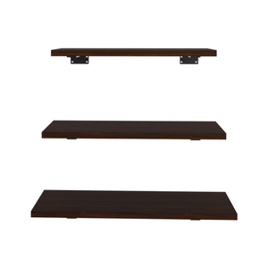Repisas Flotantes Set De Tres 40cm / 35cm / 29cm cafe
