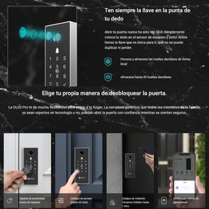 Cerradura Digital Inteligente Wifi + Huella Ezviz DL03 Pro