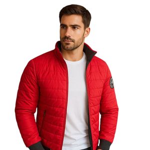 Chaqueta Impermeable GO Giache Para Hombre Con Capucha Removible Oslo Rojo