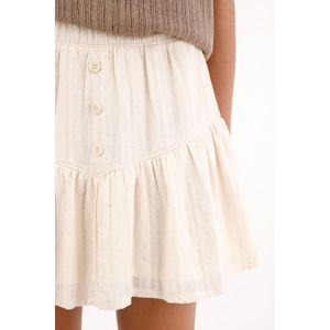 Falda corta con bolero crudo para mujer