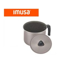 Olla Lechera Imusa Antiadherente con Tapa 1.5L Aluminio Tinto Café Leche