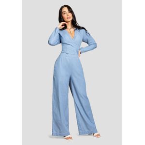 Enterizo Largo Mujer Azul Claro Mp 112684