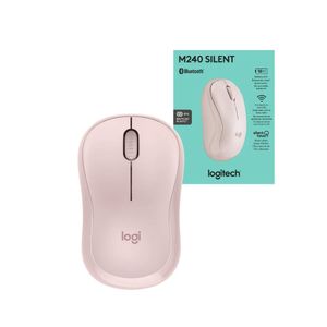 Mouse Logitech M240 Silencioso Bluetooth Rosa
