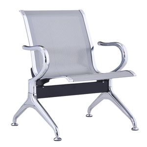 Silla Tandem 1 Puestos Gris Espera Alto Trafico Metalica Aaa