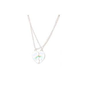 Set collar x2 de amistad de corazón