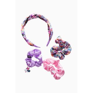 Set accesorios cabello Balaca + scrunchies minnie mouse