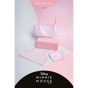 Top para niña en algodón coleccion Minnie paquete x2