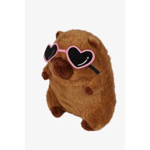 Peluche pequeño de capibara con gafas