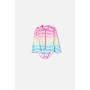 Conjunto de baño LittleMic manga larga multicolor para niña 2T a 5T