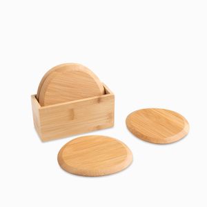 Portavasos redondo bambú setx4