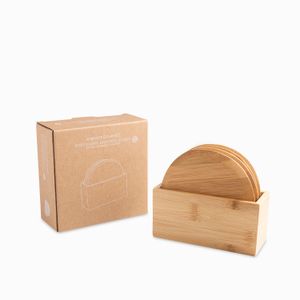 Portavasos redondo bambú setx4