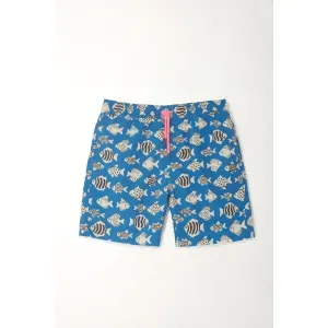 Pantaloneta de baño estampada con cordón ajustable para niño