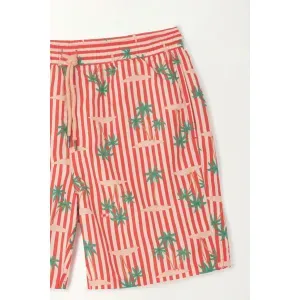 Pantaloneta de baño con forro interno estampada para niño