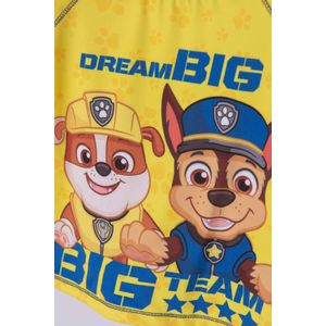 Conjunto de baño de Paw Patrol amarillo y azul manga larga para niño 2T a 5T