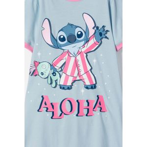 Pijama de Stitch azul tipo batola para niña