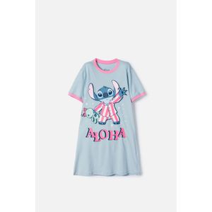 Pijama de Stitch azul tipo batola para niña