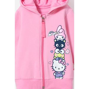 Buzo de Hello Kitty rosado con capucha para bebé niña