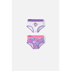 Pack x2 panties Paw Patrol blanco y morado para niña de 2T a 5T