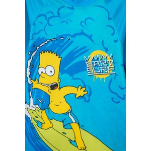 Camiseta de baño Simpsons manga larga amarillo y azul para niño