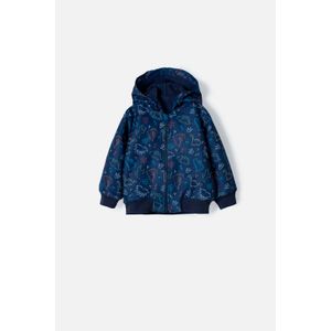 Chaqueta LittleMic azul con capucha para bebé niño