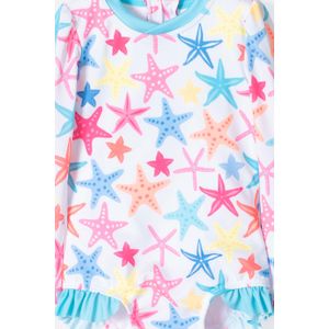 Vestido de baño LittleMic multicolor incluye bucket hat para bebé niña