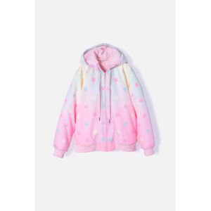Chaqueta de Mic con cierre y capucha multicolor para niña