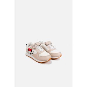 Tenis de Minnie Mouse blanco y beige para niña