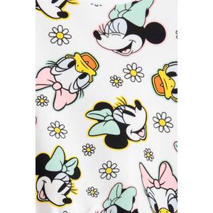 Conjunto de Minnie Mouse marfil de manga larga para niña 2T a 5T