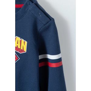 Conjunto de Superman con pantalón jogger azul y rojo para bebé niño