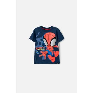 Camiseta de Spider-man manga corta azul para niño
