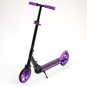 Patineta Plegable Dos Ruedas Grandes Para Niños Y Adultos Morada