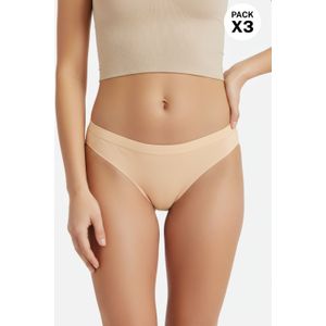 Brasilera con corte al ras en microfibra paquete x3