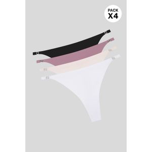 Brasilera en microfibra corte láser paquete x4