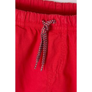 Bermuda Mic con cordón ajustable roja para niño
