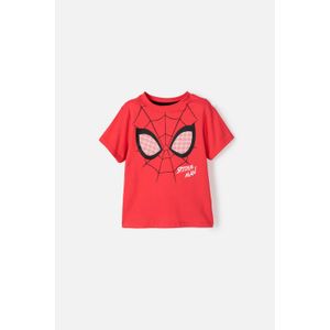 Camiseta de Spider-man estampada roja para niño de 2T a 5T