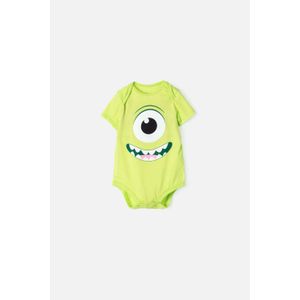 Body de Monster University de manga corta verde para bebé niño