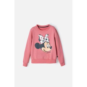 Buzo de Minnie Mouse cerrado rosado para niña