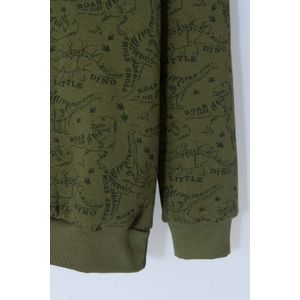 Buzo de LittleMic cerrado verde para niño 2T a 5T