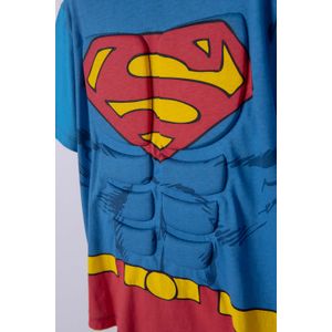 Camiseta de Superman roja y azul con manualidad 3D para niño