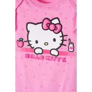 Body de Hello Kitty manga corta rosado para bebé niña